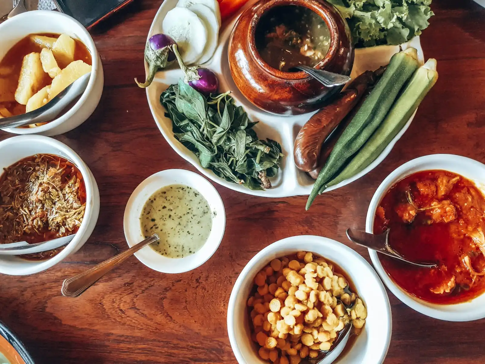 Picture of food from a Thai cooking course