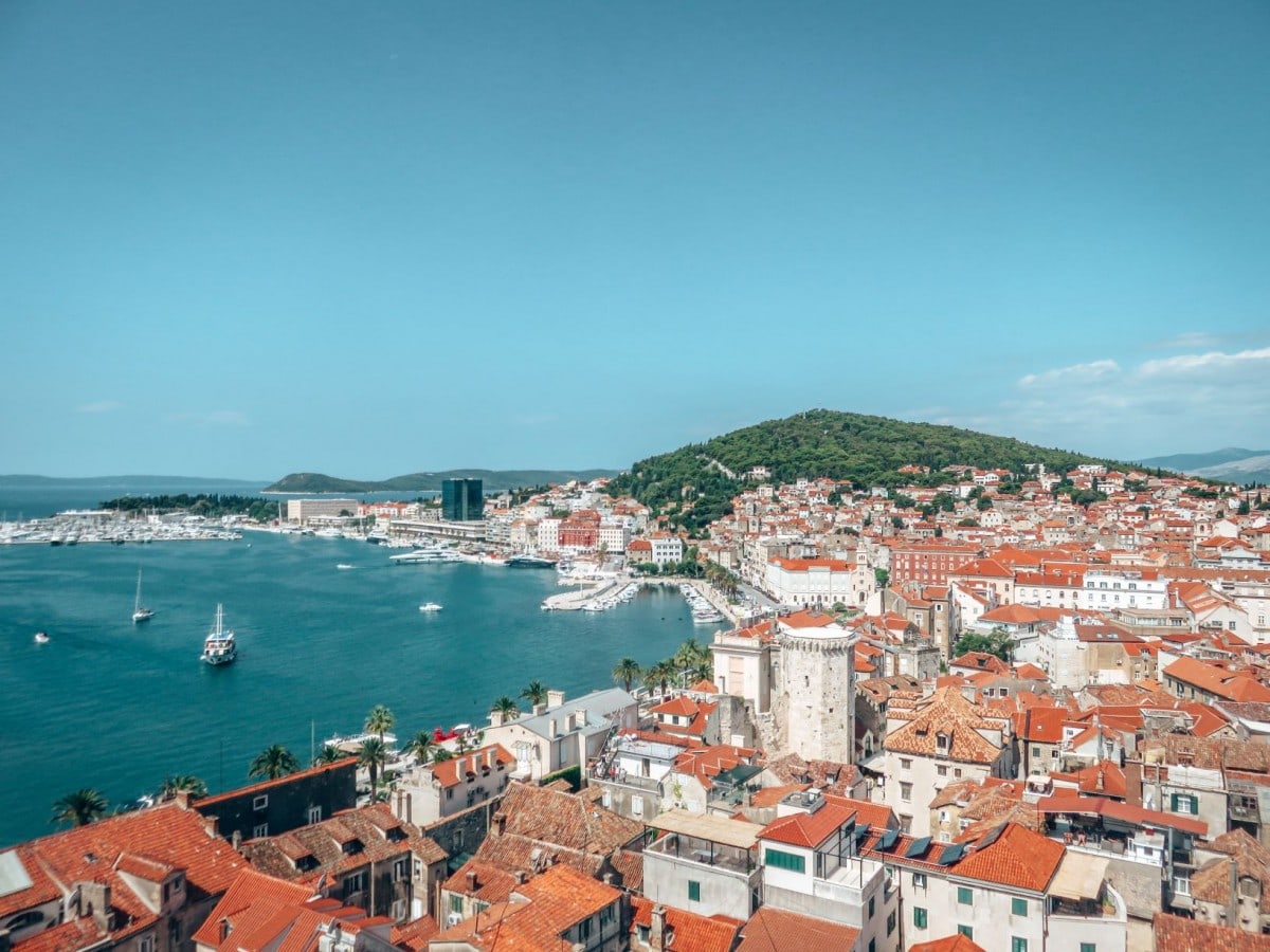 10 days in Croatia itinerary - Split cityscape from the Bell Tower