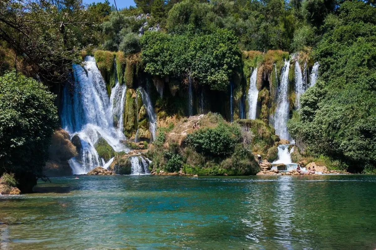 Head to Kravica Falls in Bosnia, as a day trip from Dubrovnik Croatia