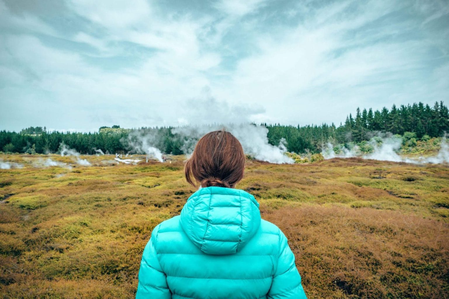 Craters of the Moon in Taupo, New Zealand