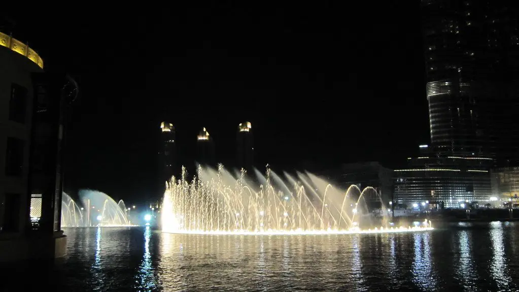 Image of the Dubai fountain show