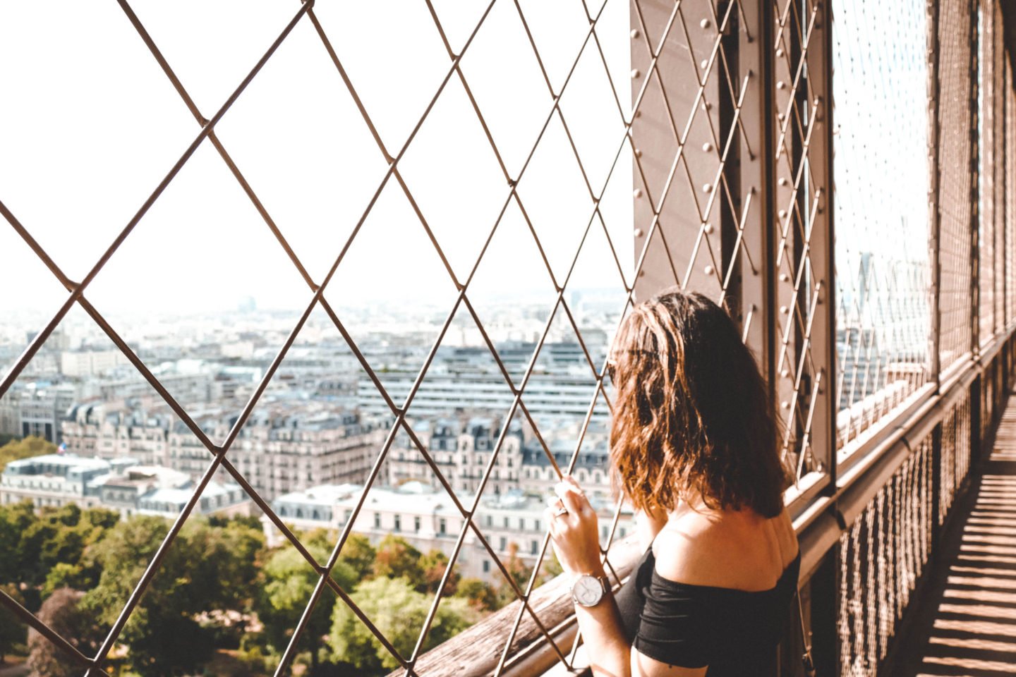 A shot from the Eiffel Tower over Paris during our 2 days in Paris