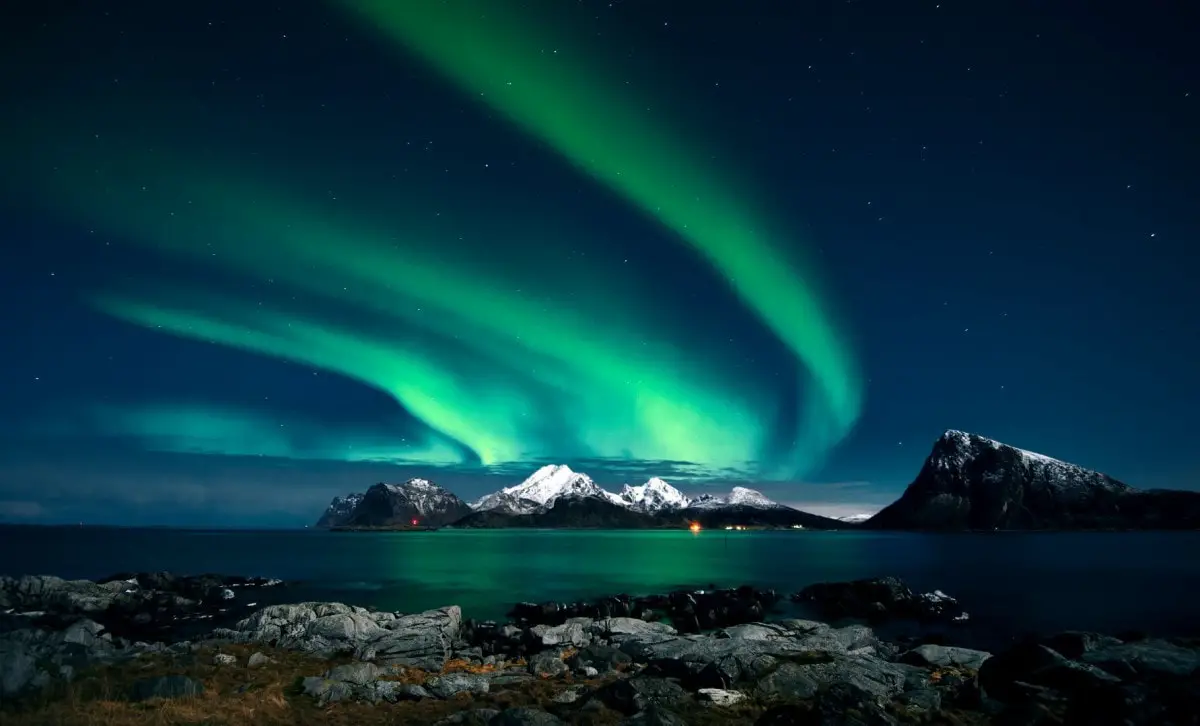 Famous landmarks in Europe - Northern Lights