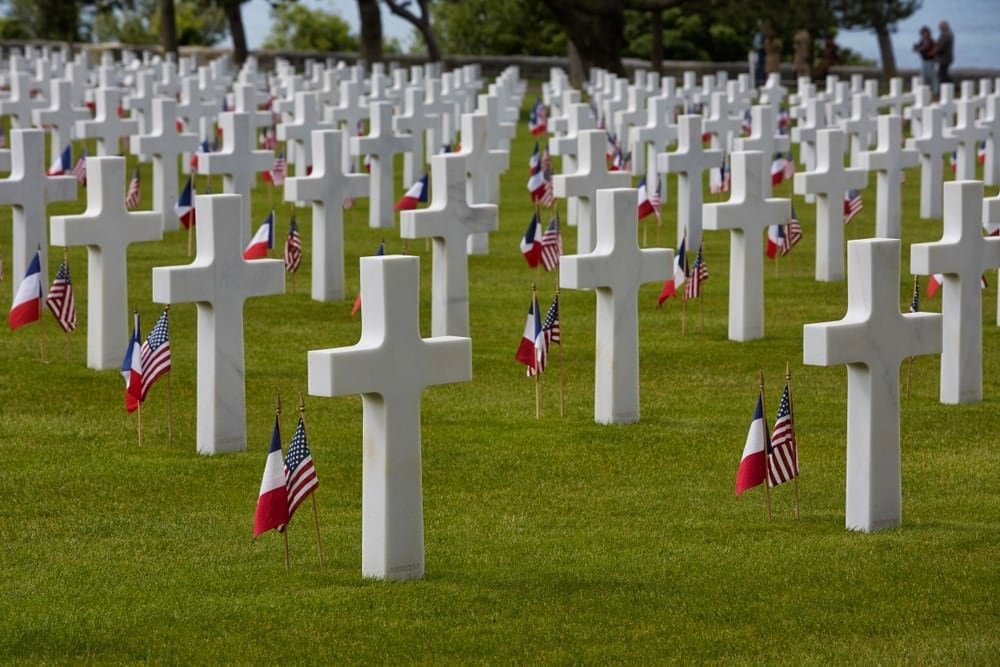 French landmarks - Normandy American cemetery