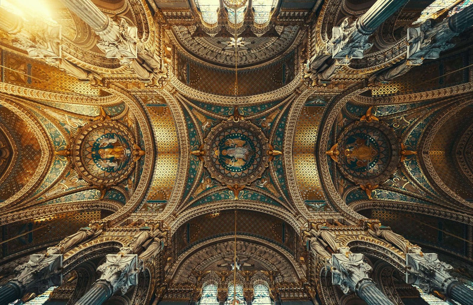 Landmarks in France - Notre Dame de Fourviere Lyon