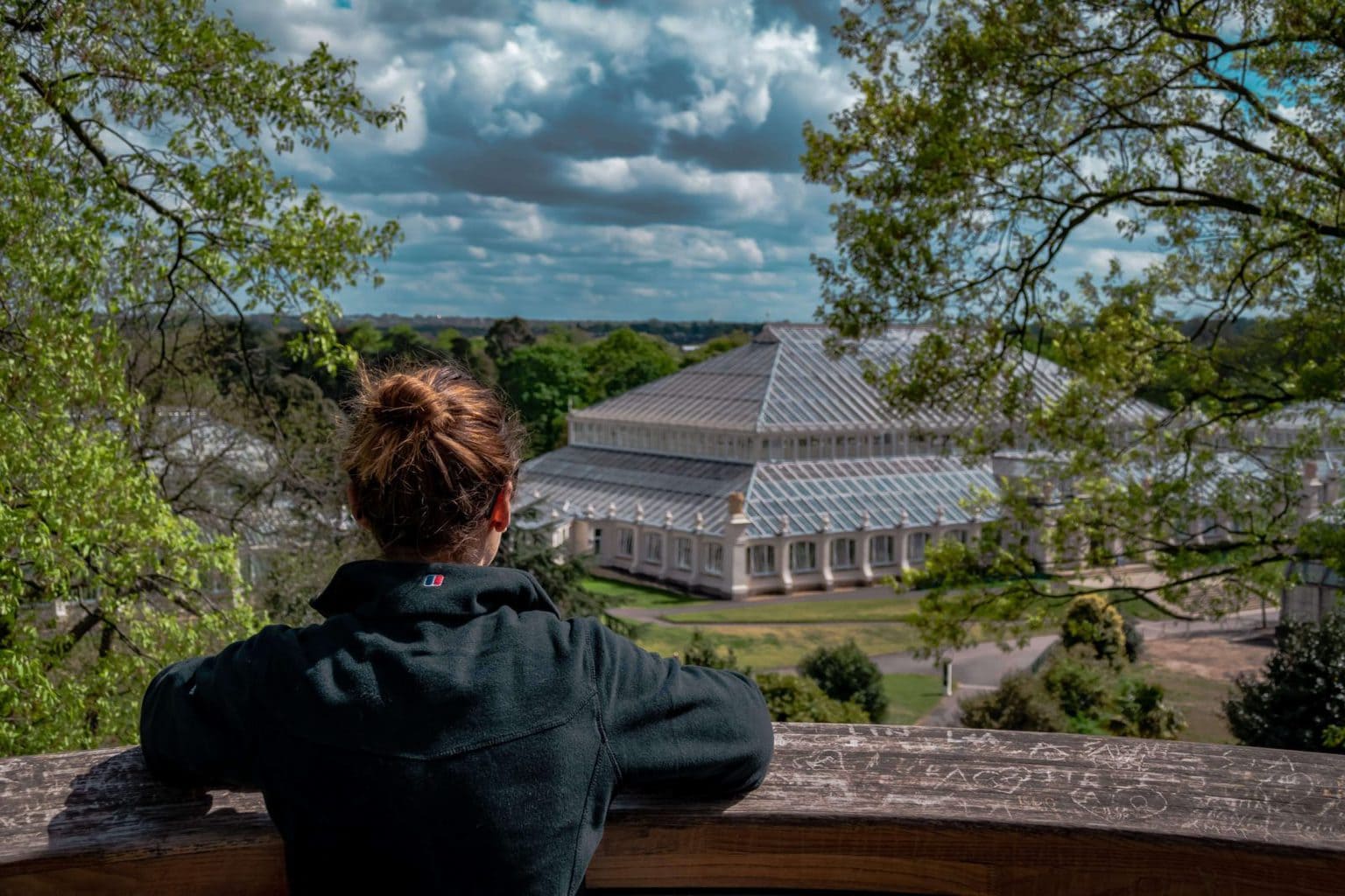 The greenhouse in Kew Gardens, London