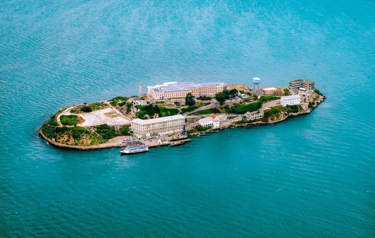 Landmarks in America - Alcatraz the prison in San Francisco