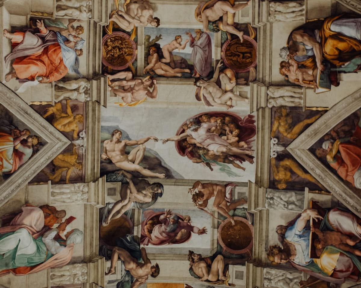 The Sistine Chapel ceiling painted by Michelangelo was painted by one of the most famous people in italy