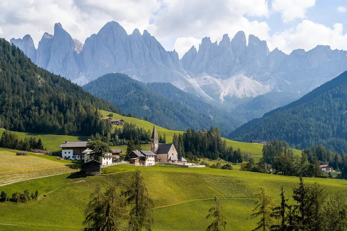 Landmarks in Italy - Val di Funes in the Dolomites, Italy