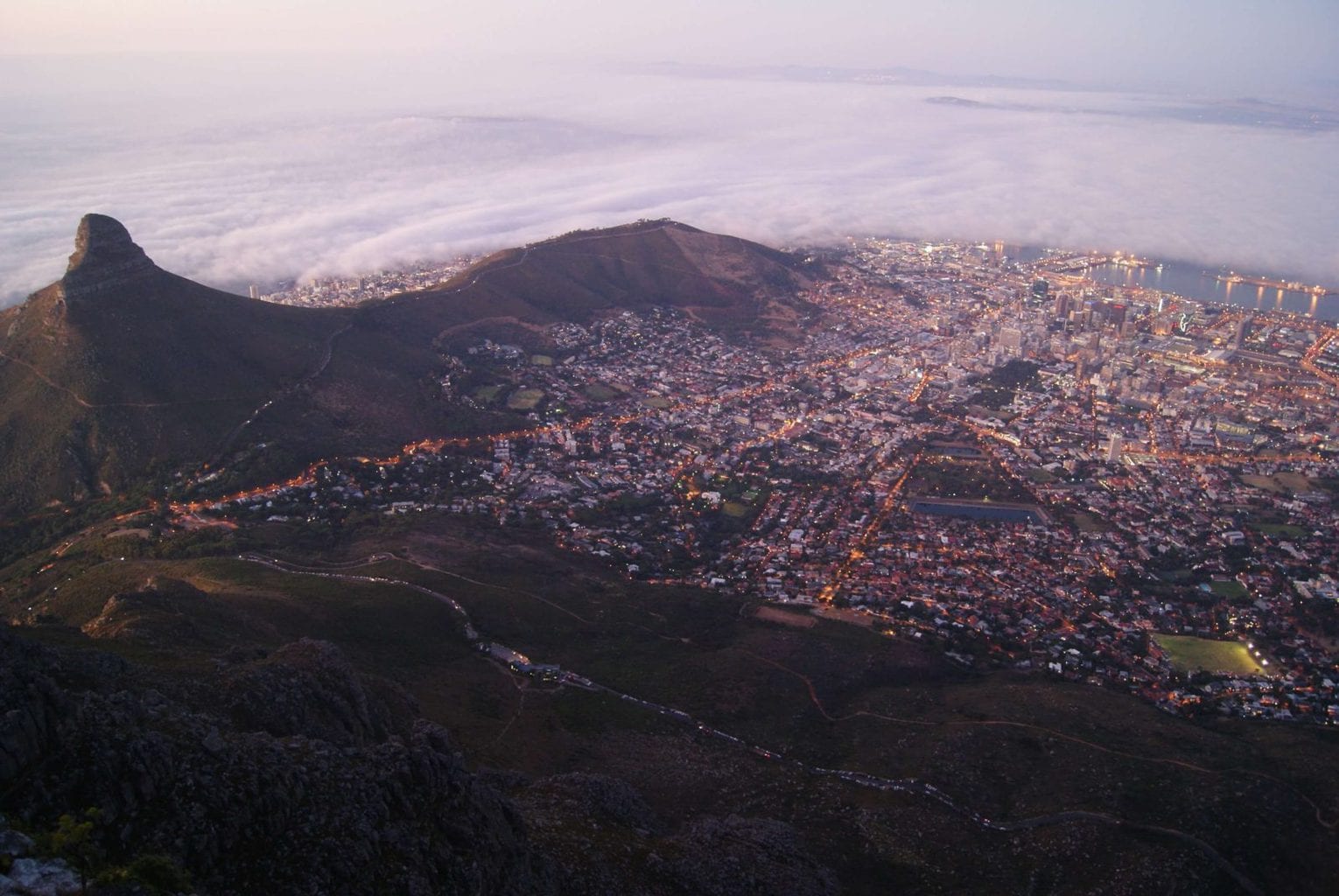 Image of Lions Head in Cape Town South Africa