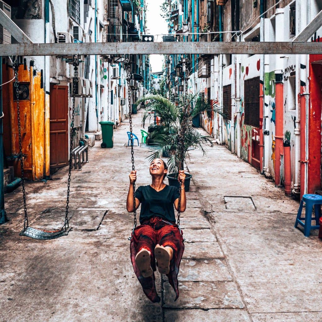 Yangon Street Art Swing