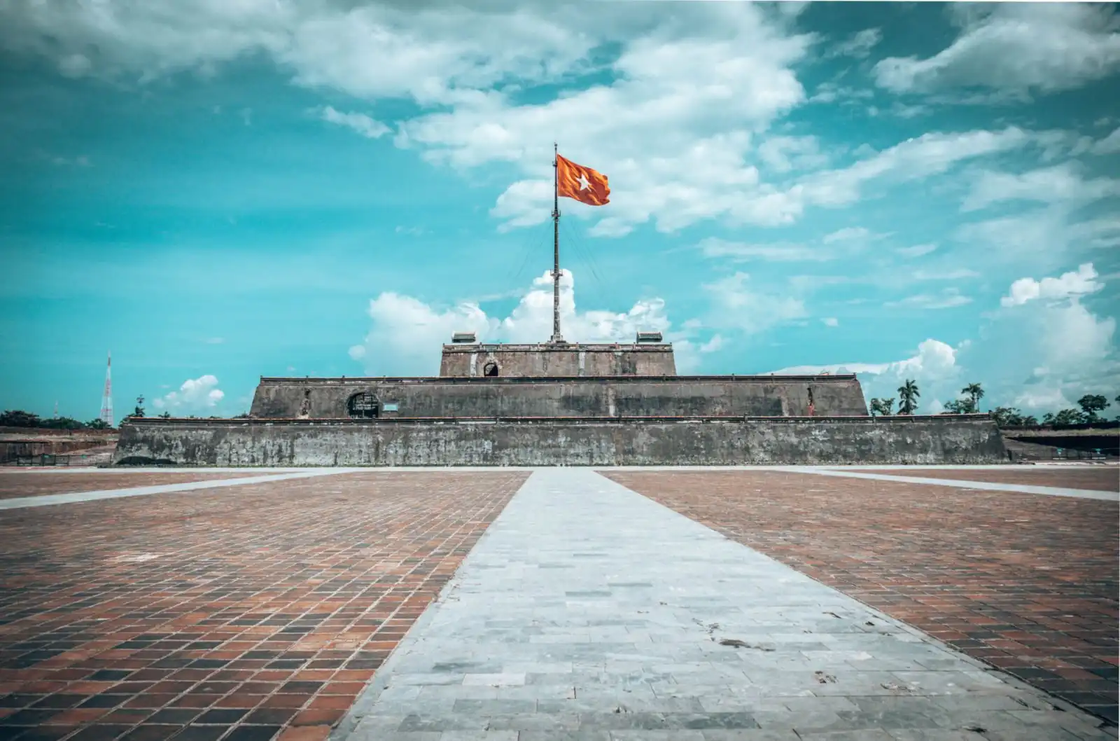 Hue stage of flag, Hue Vietnam