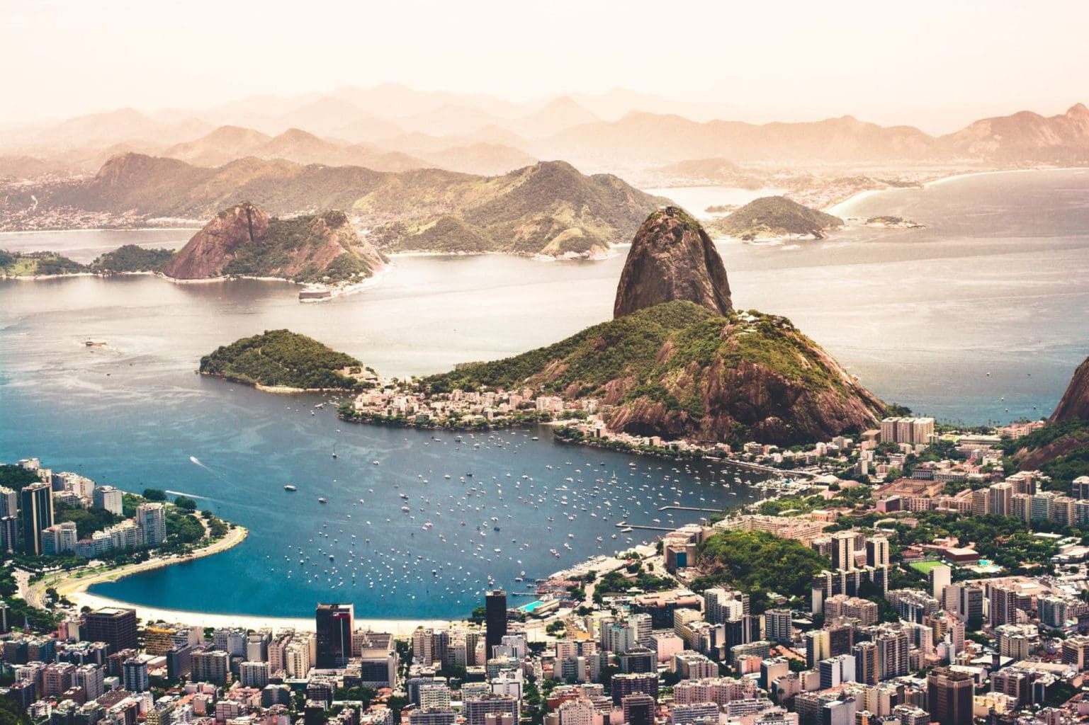 Picture of the bay of Rio de Janeiro, Brazil