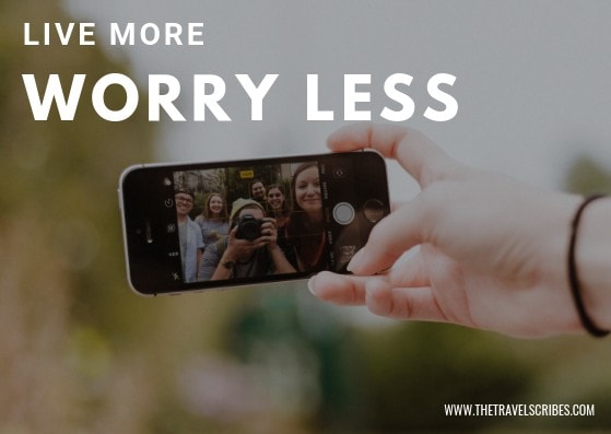 Cute captions for pictures of yourself - Graphic for Live more worry less