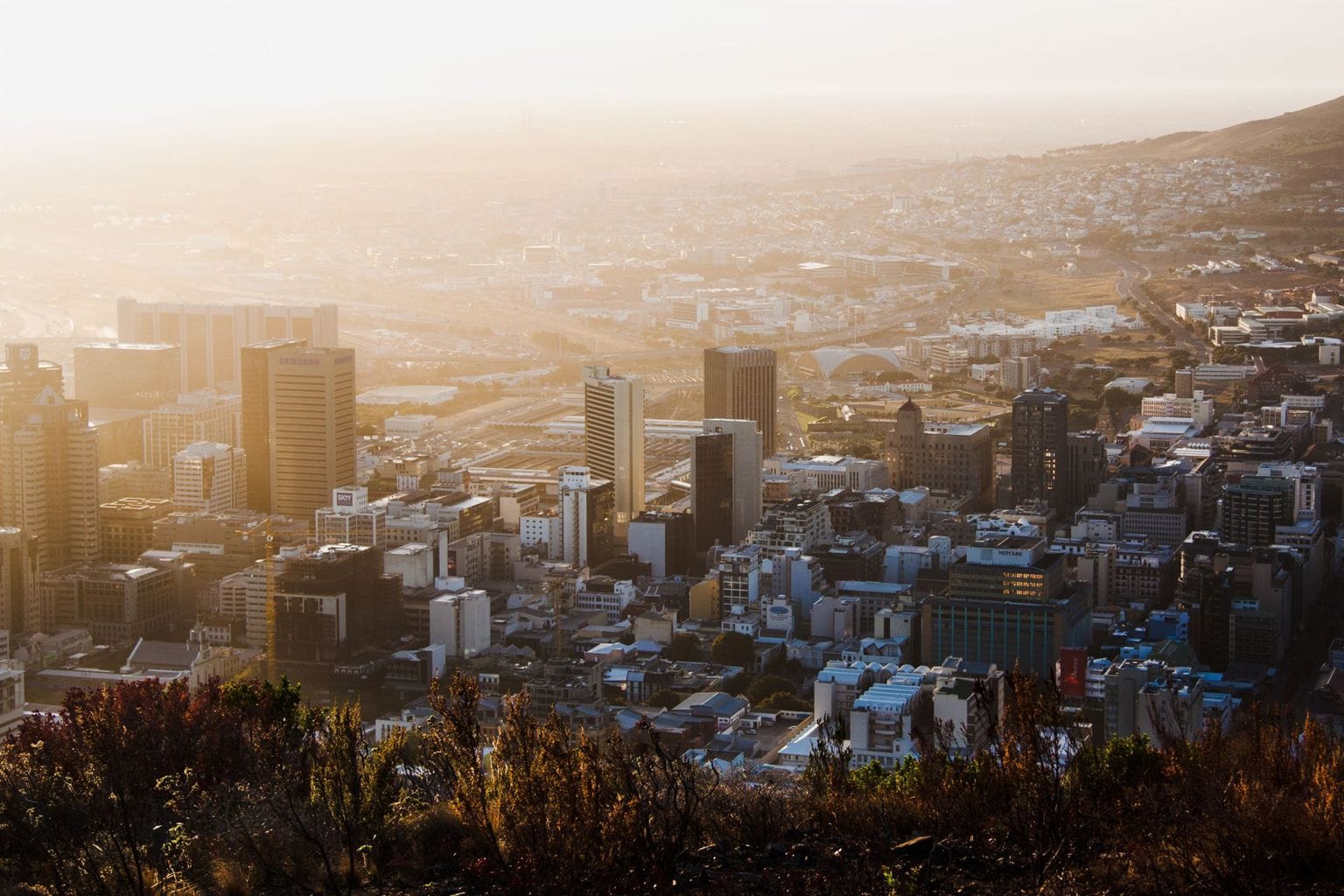 Picture of Cape Town at sunset