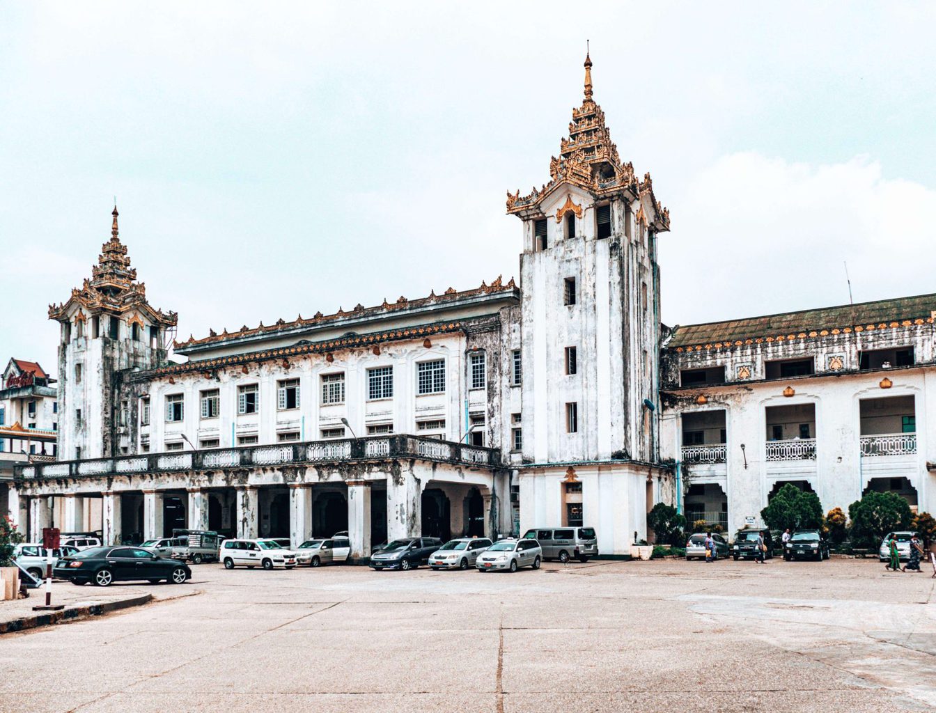 Picture of Yangon train station Myanmar