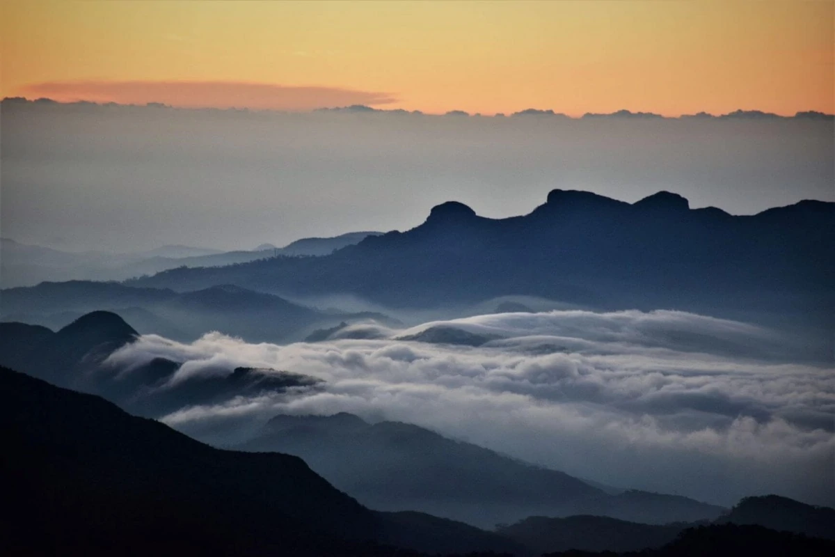 View from Adams Peak Sri Lanka